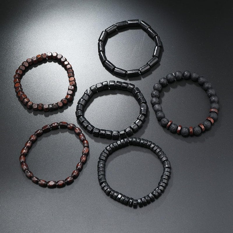 JAVMOO Gothic Bracelet Adjustable Punk Braided Leather Multilayer Grunge Set Bracelets Emo Metal Cuff Wrap Bangles Meaningful Gift - Image 4